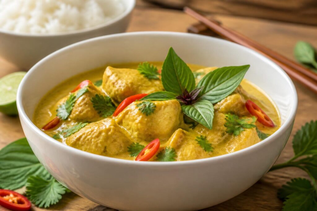 découvrez notre recette asiatique pour réussir un poulet curry au lait de coco savoureux, avec des astuces simples pour un plat riche en saveurs et facile à préparer.