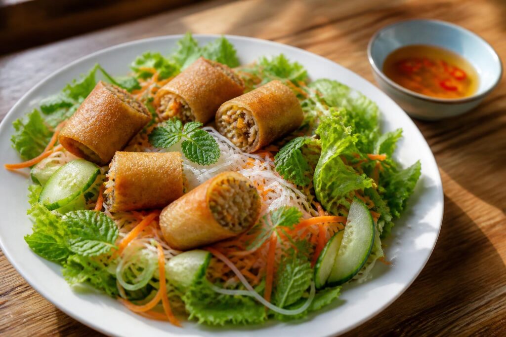 découvrez nos astuces pour préparer une salade de nems fraîche et croquante, idéale pour une entrée légère et savoureuse.