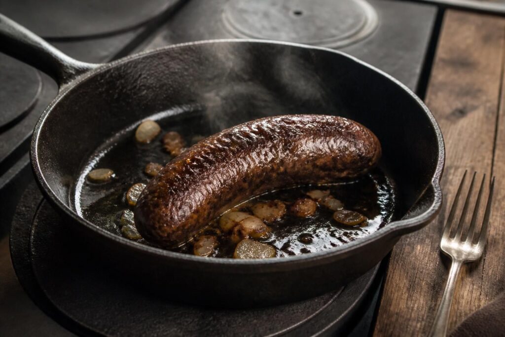 découvrez comment réussir la cuisson parfaite du boudin noir à la poêle pour une peau croustillante et un cœur savoureux. astuces et conseils pour sublimer ce classique de la cuisine française.