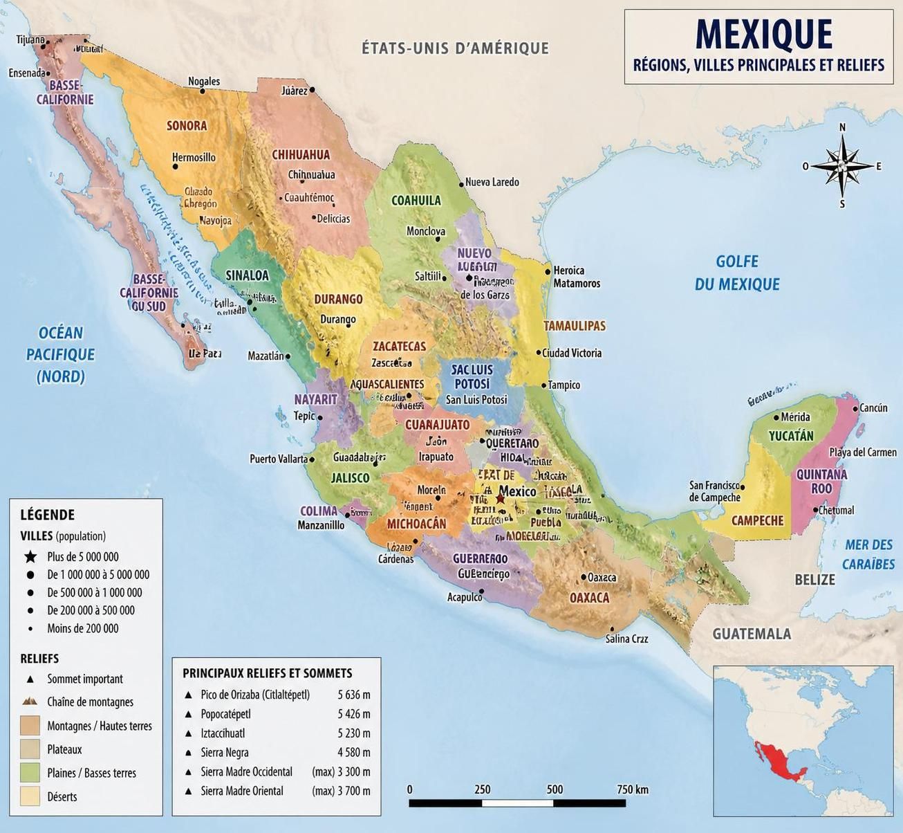 explorez les régions incontournables du mexique grâce à notre carte détaillée, idéale pour préparer votre voyage et découvrir ce pays fascinant.