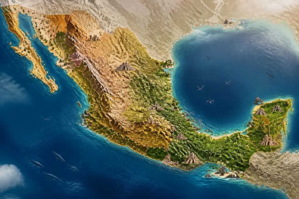 explorez notre carte détaillée du mexique et découvrez les régions incontournables à visiter avant votre voyage pour une expérience inoubliable.