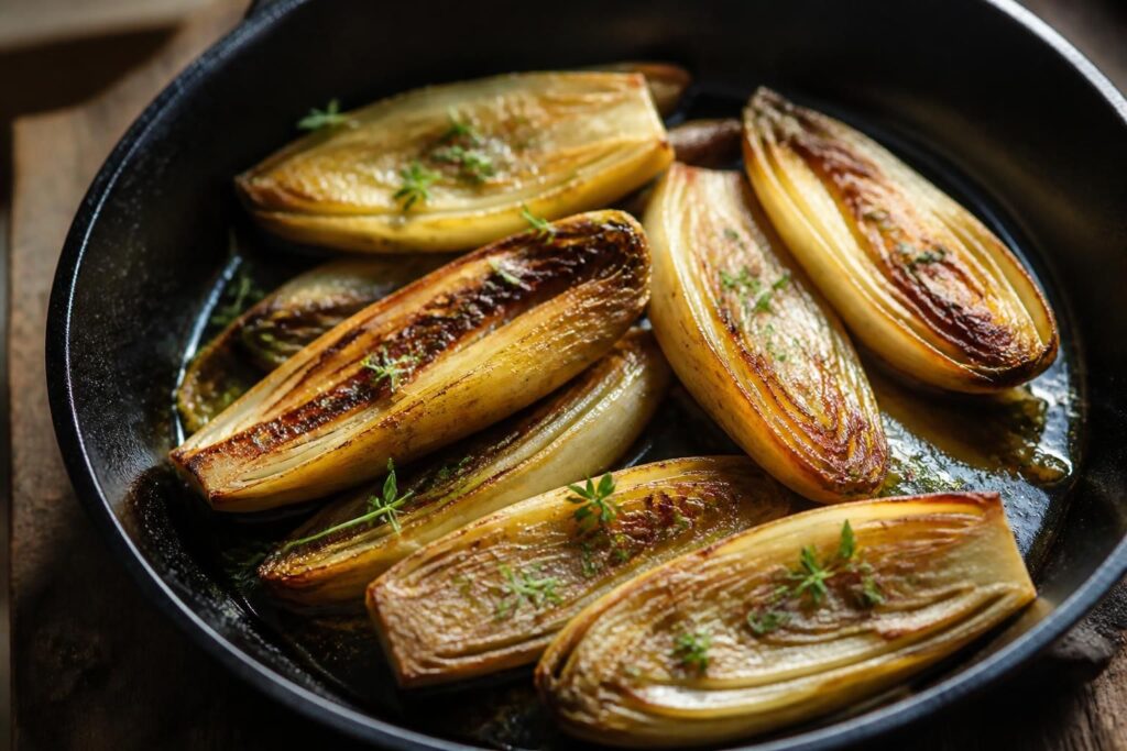 découvrez comment réussir des endives braisées à la poêle, pour des légumes fondants et délicieusement dorés à chaque cuisson.