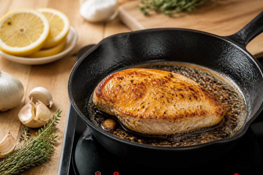 découvrez nos astuces pour réussir la cuisson du filet de poulet à la poêle, afin d'obtenir une viande tendre et savoureuse à chaque fois.