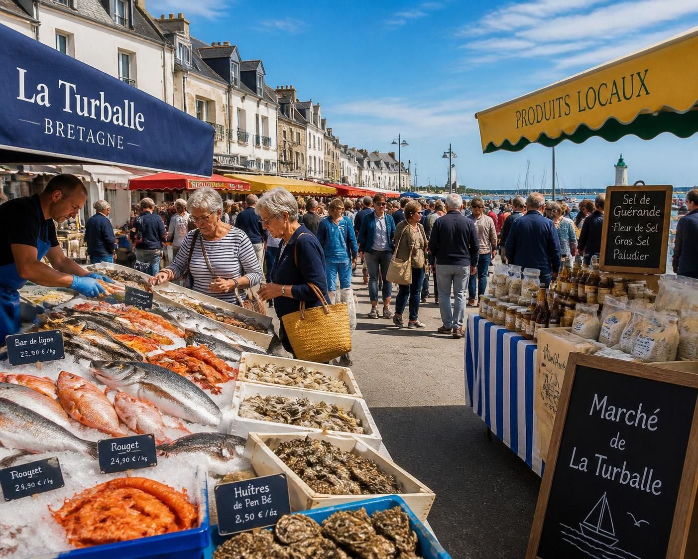 découvrez les saveurs authentiques du marché de la turballe, au cœur de la bretagne maritime : poissons frais, produits locaux et spécialités régionales à ne pas manquer.
