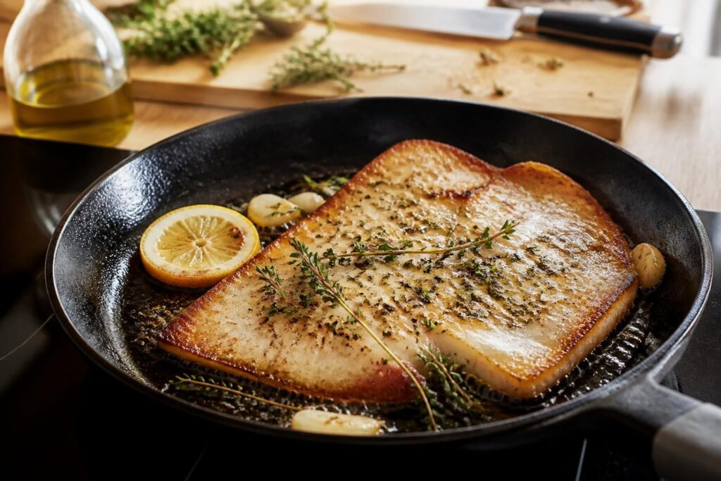découvrez l'astuce incontournable pour réussir la raie à la poêle, avec une chair tendre et savoureuse à chaque cuisson. suivez nos conseils pour un plat parfait et délicieux.