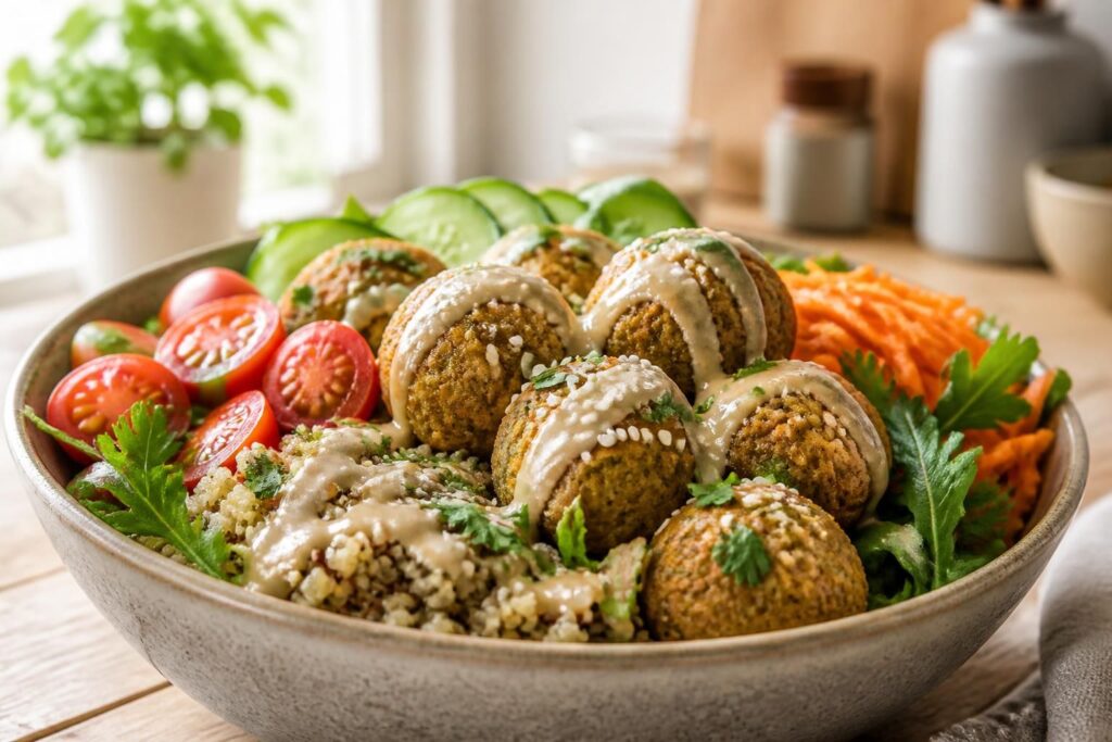 découvrez le bowl falafel, une alliance gourmande parfaite pour un repas sain et savoureux, alliant fraîcheur, saveurs orientales et équilibre nutritionnel.