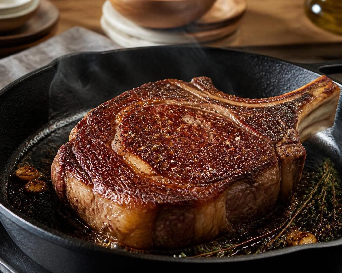 découvrez toutes les astuces pour réussir la cuisson parfaite et savoureuse de votre côte de bœuf à la poêle. conseils pratiques et techniques gourmandes pour un repas réussi.