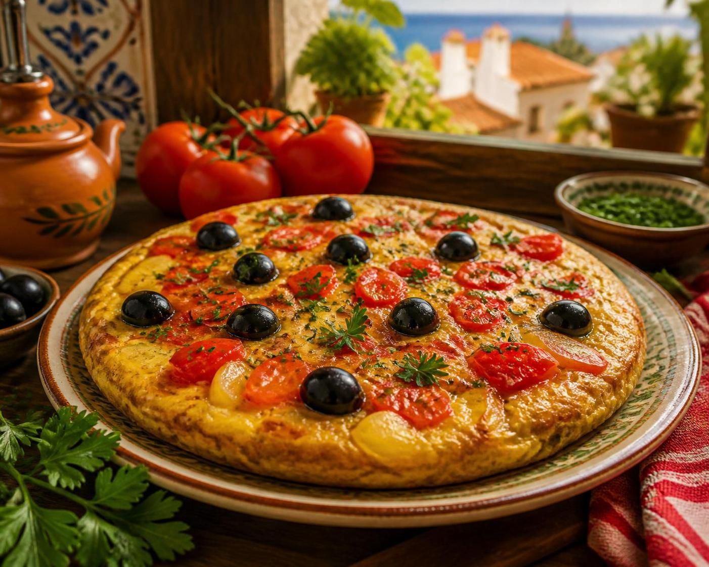 découvrez notre recette simple d'omelette espagnole à la tomate, un plat savoureux et coloré parfait pour un repas gourmand et équilibré.