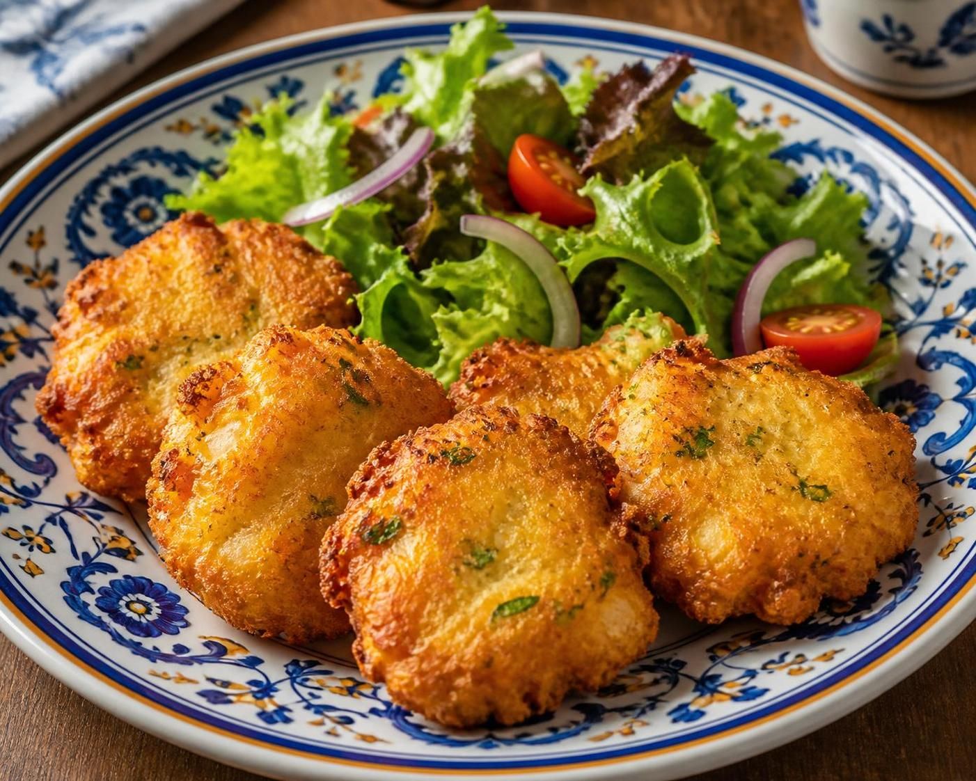 découvrez la recette traditionnelle des pataniscas de bacalhau, des beignets savoureux et croustillants parfaits pour ravir vos papilles.