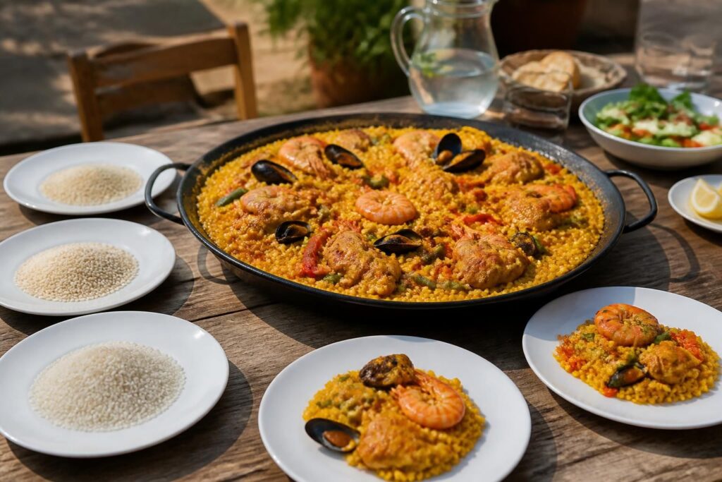 découvrez combien de riz prévoir par personne pour préparer une paella savoureuse et réussir votre repas à coup sûr.