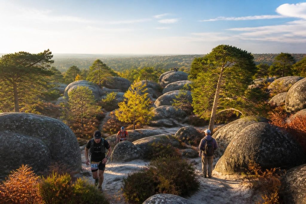 35 bosses fontainebleau : parcours, trail et randonnée à découvrir