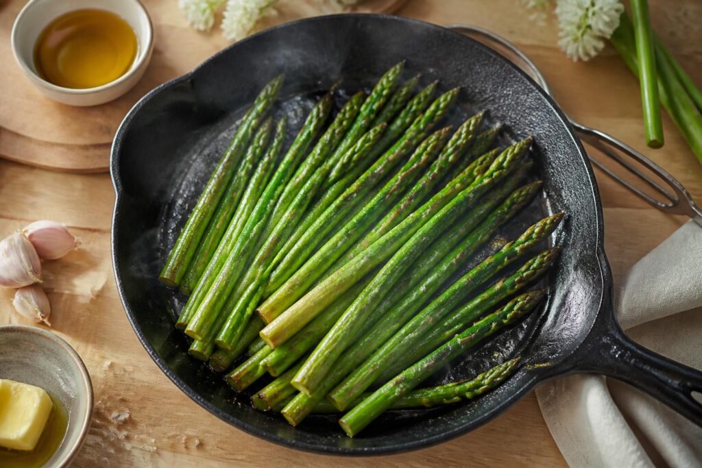 découvrez comment préparer des asperges à la poêle en un rien de temps pour sublimer ce légume printanier avec une cuisson rapide et savoureuse.