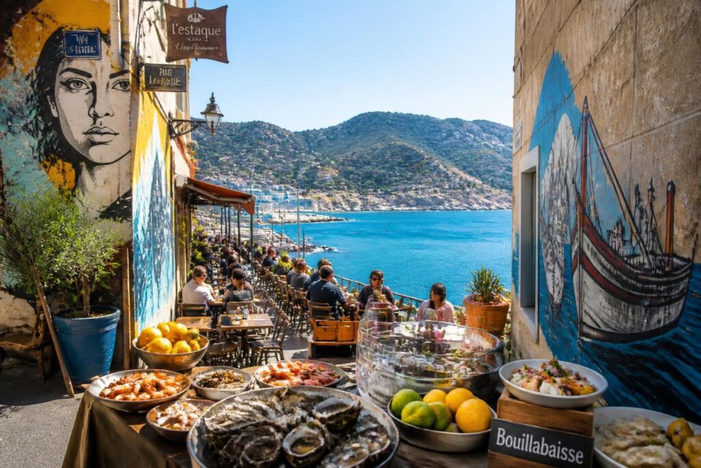 L’Estaque : escapade gourmande entre mer, collines et street art à Marseille