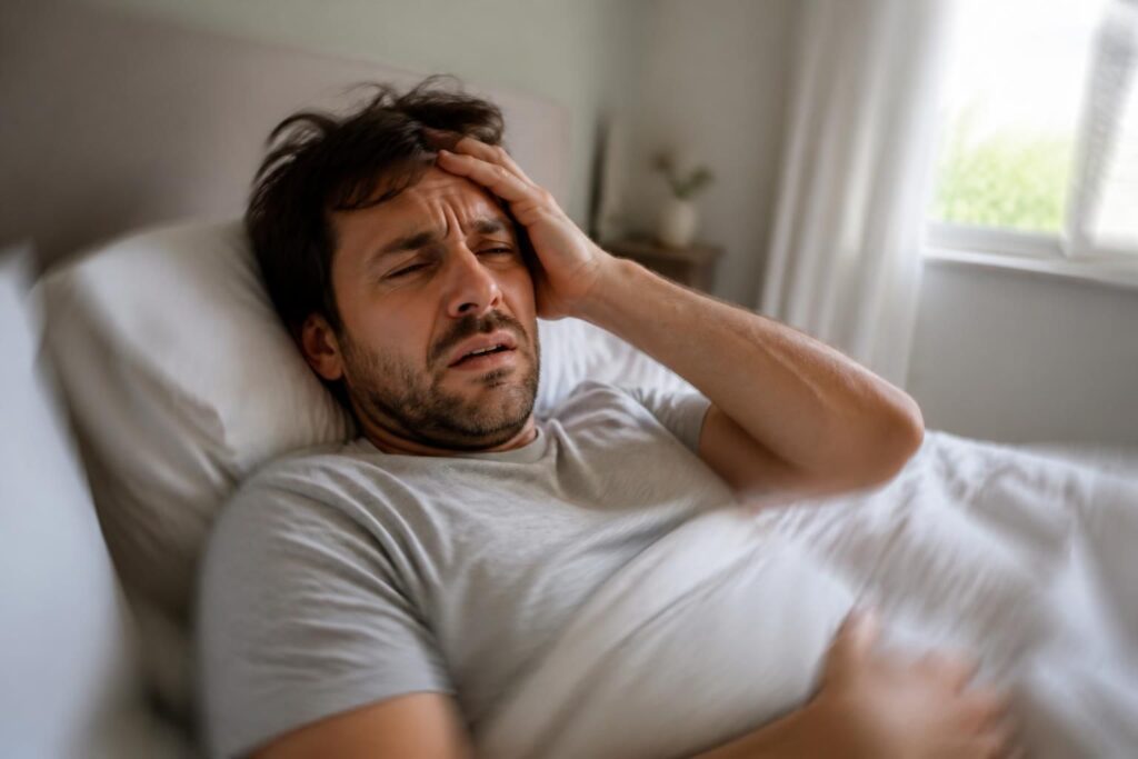 Tête qui tourne allongé : quelles causes possibles derrière ce malaise soudain ?