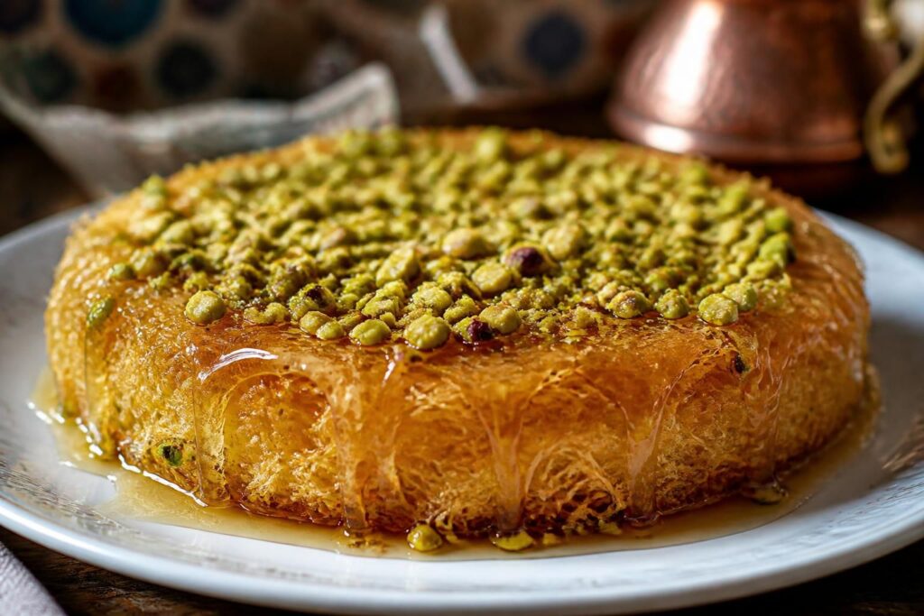 kadaif recette traditionnelle turque aux pistaches et miel
