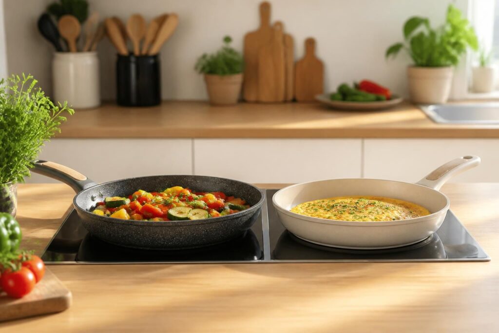 découvrez les avantages des poêles en pierre et en céramique pour choisir le meilleur matériau pour cuisiner sainement et efficacement.