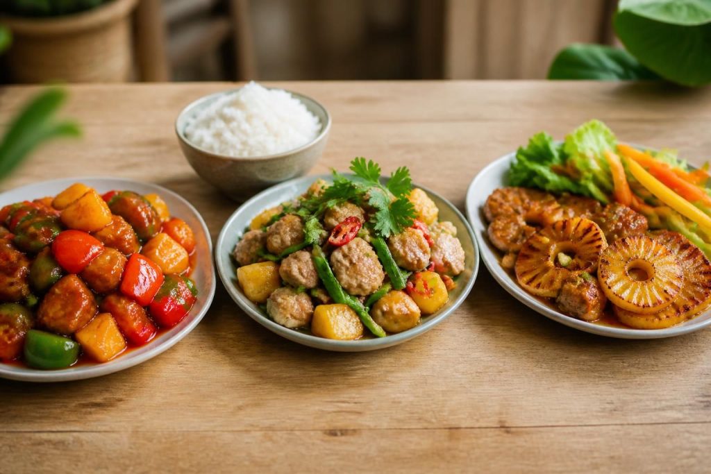 découvrez des recettes savoureuses de porc à l'ananas inspirées des cuisines chinoise, vietnamienne et antillaise. un voyage gourmand à tester absolument !